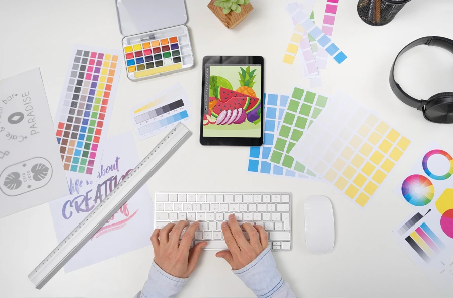 Graphic design for brands, print, and social media